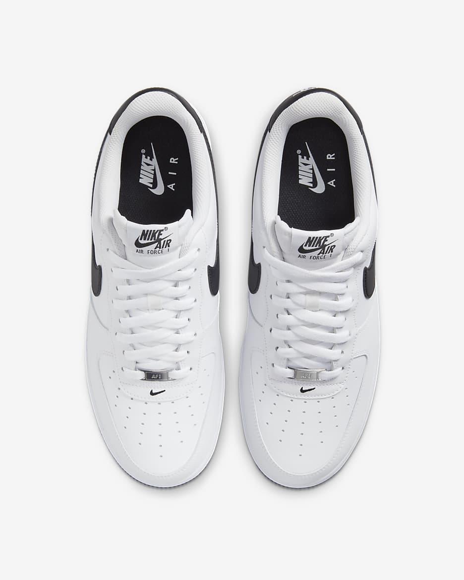 Air force 1 07 mens white and black best sale